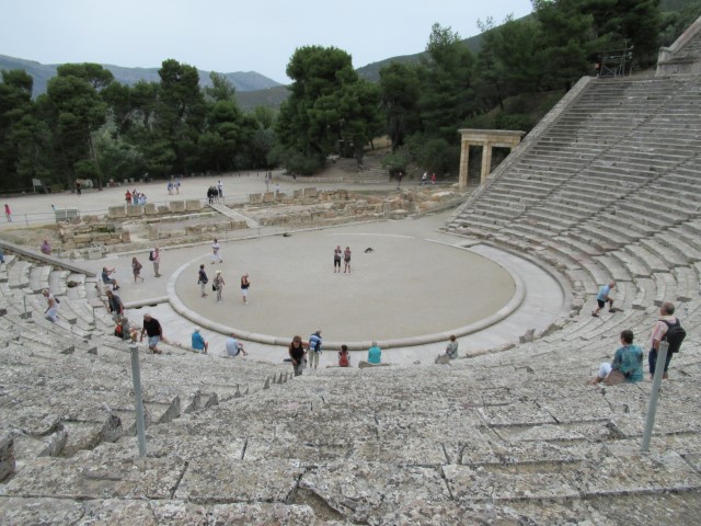 Het theater in Epidavros